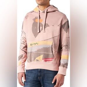Desigual Graphic Cotton Hoodie Sweatshirt